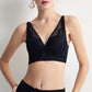 Wireless Sexy Gathered 3/4 Cup Lace Mulberry Silk Bras [SKBR0045]