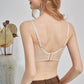 Wireless Sexy Minimizer 3/4 Cup Lace Mulberry Silk Bras [SKBR0047]