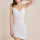 16Momme Pure Mulberry Silk Sexy Mini Lace Sleepshirt [SKSH0013]