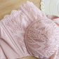 Wireless Elegant Gathered 3/4 Cup Lace Mulberry Silk Bras [SKBR0073]
