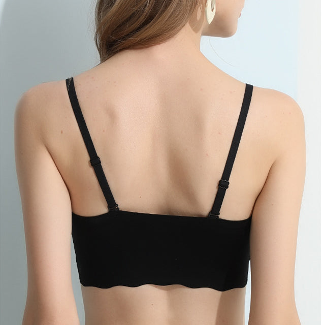Wireless Elegant Anti Emptied Tank Top Mulberry Silk Bras [SKBR0051]