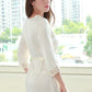 16Momme Pure Mulberry Silk Elegant Mini Lace Sleepshirt [SKSH0027]