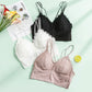 Wireless Sexy Anti Emptied Tank Top Lace Mulberry Silk Bras [SKBR0030]