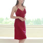 19Momme Pure Mulberry Silk Sexy Above Knee Lace Sleepshirt [SKSH0034]