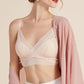 Wireless Sexy Breathable Triangle Lace Mulberry Silk Bras [SKBR0004]