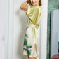 16Momme Pure Mulberry Silk Elegant Above Knee Printing Sleepshirt [SKSH0056]