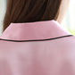 19Momme Pure Mulberry Silk Short Sleeves Notch Collar Pajamas Set [SKPA0021]
