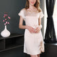 16Momme Pure Mulberry Silk Elegant Mini Lace Sleepshirt [SKSH0065]