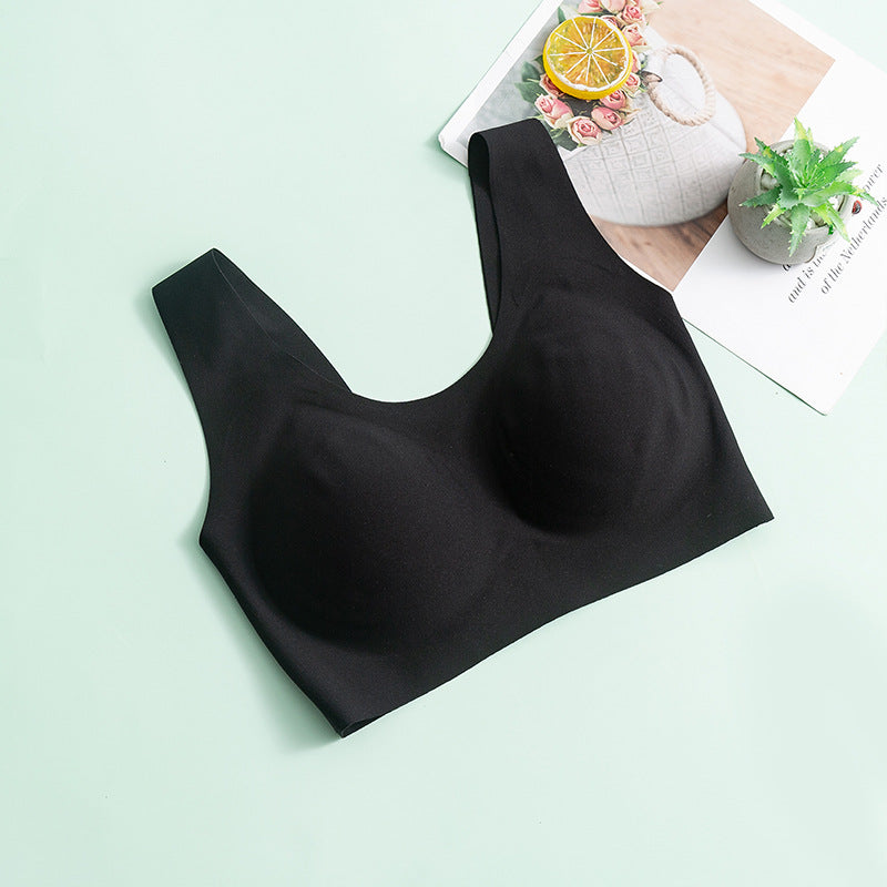 Wireless Simple Seamless Tank Top Mulberry Silk Bras [SKBR0044]