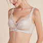 Wireless Sexy Gathered 3/4 Cup Lace Mulberry Silk Bras [SKBR0009]
