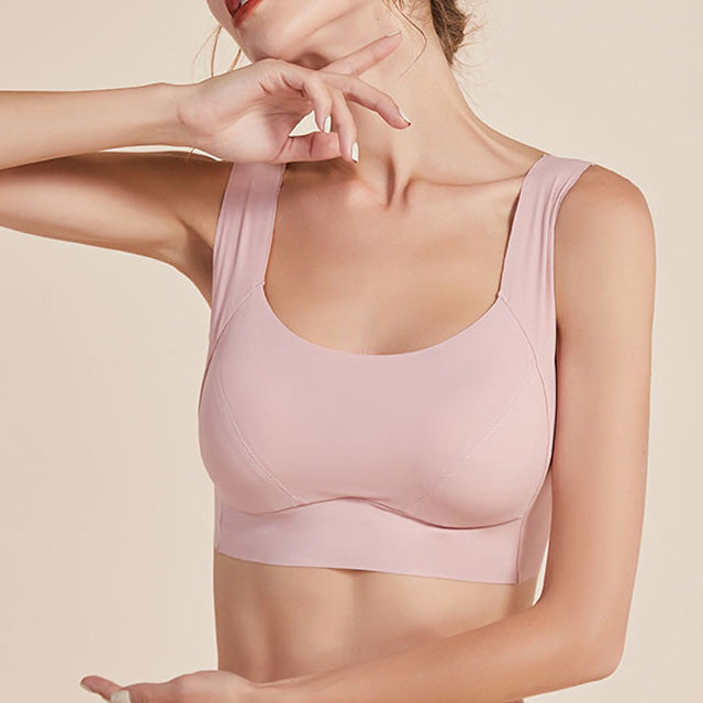 Wireless Simple Seamless Tank Top Lace Mulberry Silk Bras [SKBR0002]