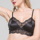 Wireless Sexy Gathered 3/4 Cup Lace Mulberry Silk Bras [SKBR0007]