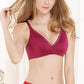 Wireless Simple Gathered 3/4 Cup Mulberry Silk Bras [SKBR0074]