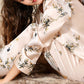 19Momme Pure Mulberry Silk Long Sleeves Notch Collar Printing Pajamas Set [SKPA0044]