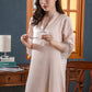 19Momme Pure Mulberry Silk Sexy Above Knee Lace Sleepshirt [SKSH0017]