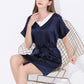 16Momme Pure Mulberry Silk Sweet Above Knee Sleepshirt [SKSH0045]