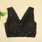 Wireless Sexy Plus Size,Anti Emptied Tank Top Lace Mulberry Silk Bras [SKBR0016]