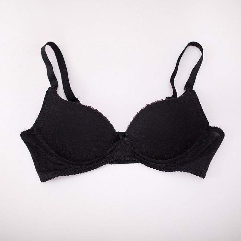 Wireless Simple Seamless 1/2 Cup Mulberry Silk Bras [SKBR0037]