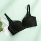 Wireless Elegant Gathered 3/4 Cup Lace Mulberry Silk Bras [SKBR0013]