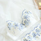 Wireless Romantic Gathered 3/4 Cup Lace Mulberry Silk Bras [SKBR0071]
