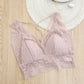 Wireless Romantic Breathable Triangle Lace Mulberry Silk Bras [SKBR0065]