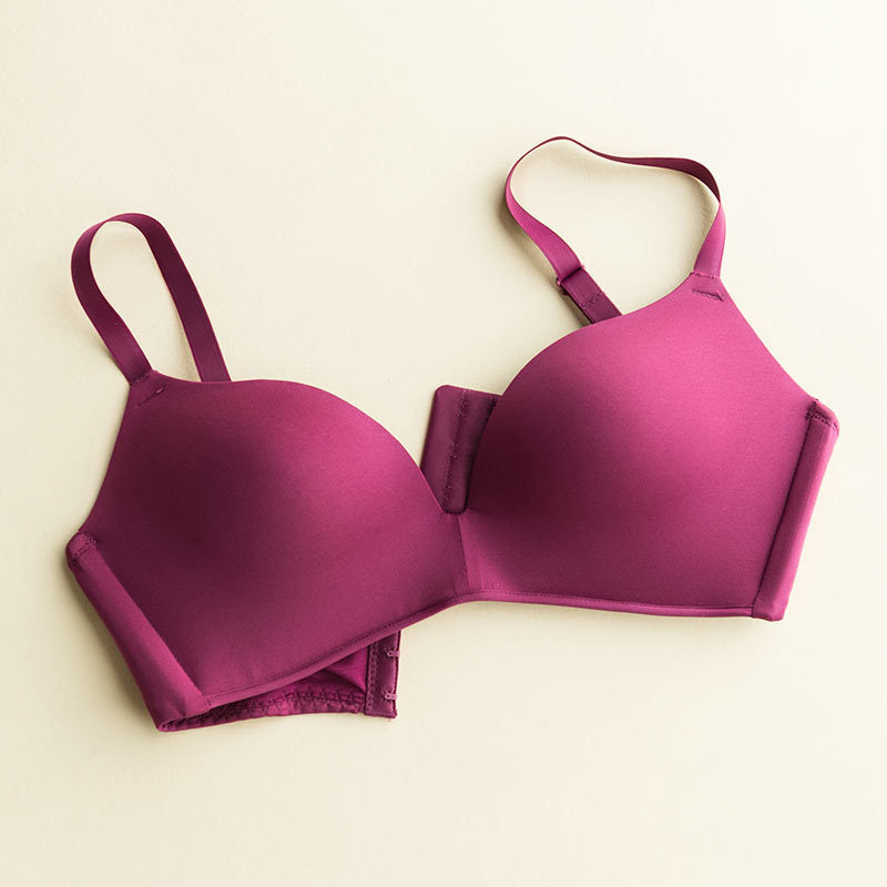 Wireless Sexy Seamless 3/4 Cup Mulberry Silk Bras [SKBR0055]
