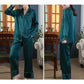 19Momme Pure Mulberry Silk Long Sleeves Notch Collar Pajamas Set [SKPA0003]