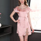16Momme Pure Mulberry Silk Elegant Mini Lace Sleepshirt [SKSH0065]