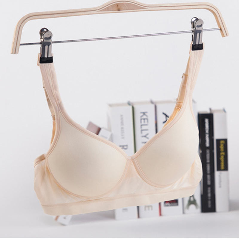 Wireless Sport Seamless 1/2 Cup Mulberry Silk Bras [SKBR0011]