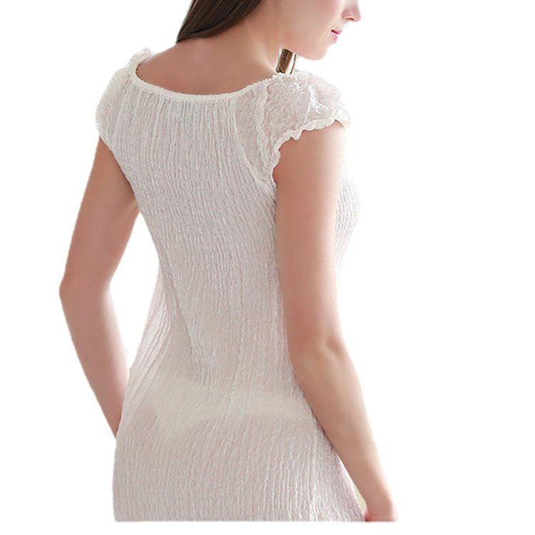 16Momme Pure Mulberry Silk Elegant Mini Sleepshirt [SKSH0026]