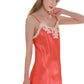 16Momme Pure Mulberry Silk Sexy Above Knee Lace Sleepshirt [SKSH0022]