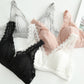Wireless Romantic Breathable Triangle Lace Mulberry Silk Bras [SKBR0041]
