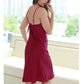 19Momme Pure Mulberry Silk Sexy Above Knee Lace Sleepshirt [SKSH0034]