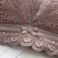 Wireless Elegant Gathered 3/4 Cup Lace Mulberry Silk Bras [SKBR0017]