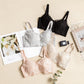 Wireless Elegant Plus Size Minimizer Tank Top Lace Mulberry Silk Bras [SKBR0054]
