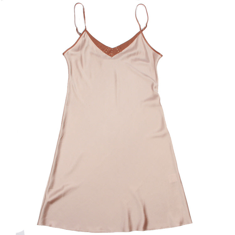 16Momme Pure Mulberry Silk Sexy Above Knee Sleepshirt [SKSH0023]