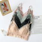 Wireless Sexy Breathable Triangle Lace Mulberry Silk Bras [SKBR0004]