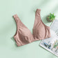 Wireless Elegant Seamless Breathable Triangle Mulberry Silk Bras [SKBR0043]