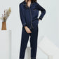 16Momme Pure Mulberry Silk Long Sleeves Notch Collar Pajamas Set [SKPA0007]