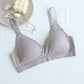 Wireless Romantic Seamless Triangle Mulberry Silk Bras [SKBR0068]