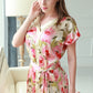 16Momme Pure Mulberry Silk Sweet Mini Printing Sleepshirt [SKSH0035]