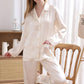 16Momme Pure Mulberry Silk Long Sleeves Notch Collar Pajamas Set [SKPA0001]