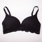 Wireless Sexy Gathered 3/4 Cup Lace Mulberry Silk Bras [SKBR0021]