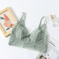 Wireless Sexy Breathable Triangle Lace Mulberry Silk Bras [SKBR0004]