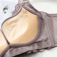 Wireless Elegant Gathered 3/4 Cup Lace Mulberry Silk Bras [SKBR0017]