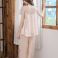 19Momme Pure Mulberry Silk Short Sleeves Round Collar Lace Pajamas Set [SKPA0014]