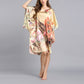 16Momme Pure Mulberry Silk Elegant Mini Printing Sleepshirt [SKSH0052]