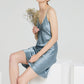 19Momme Pure Mulberry Silk Sexy Mini Sleepshirt [SKSH0005]