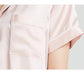19Momme Pure Mulberry Silk Short Sleeves Notch Collar Pajamas Set [SKPA0009]