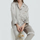 16Momme Pure Mulberry Silk Long Sleeves Notch Collar Pajamas Set [SKPA0007]
